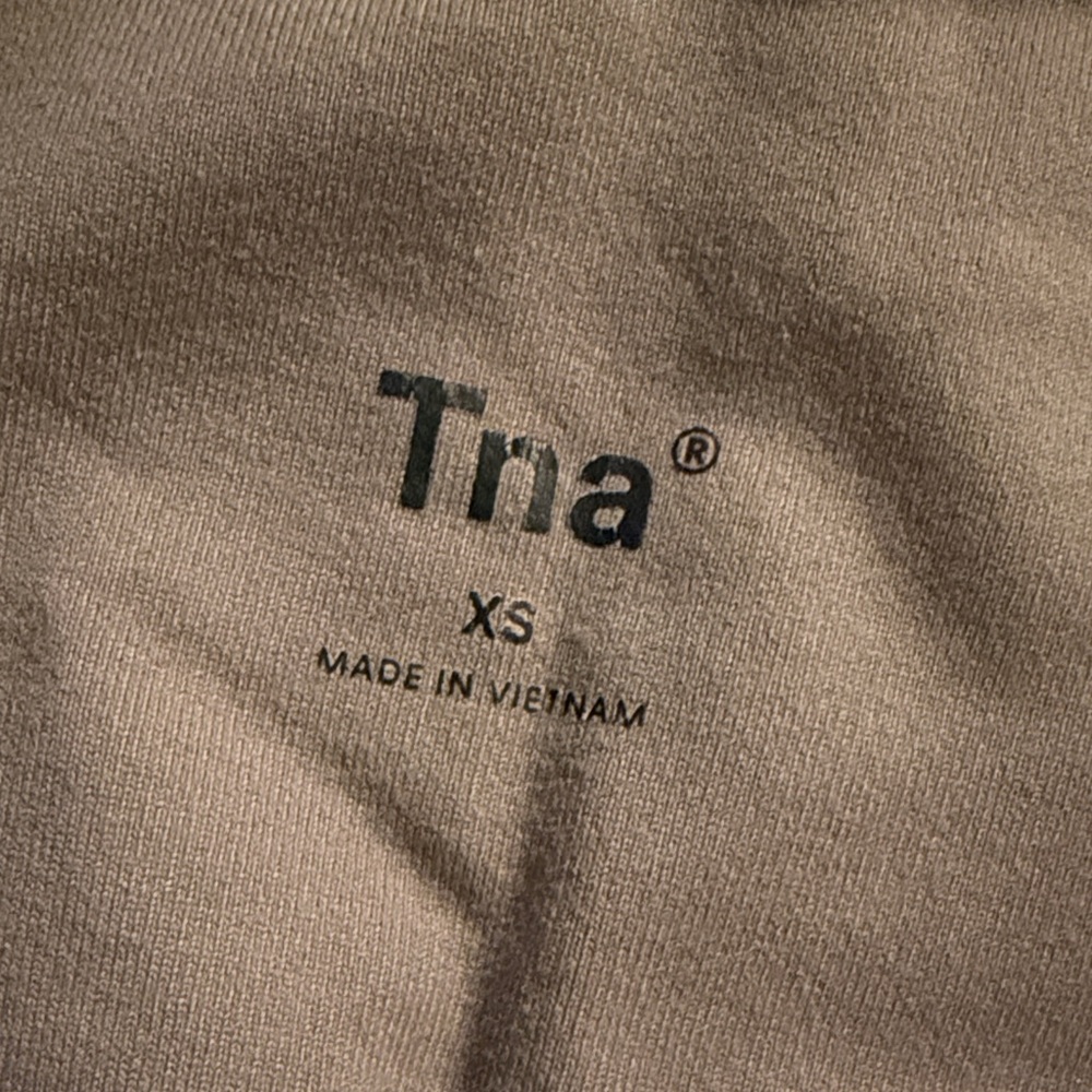 TNA High-Waist Brown Women’s Bike Shorts - Picture 2 of 4